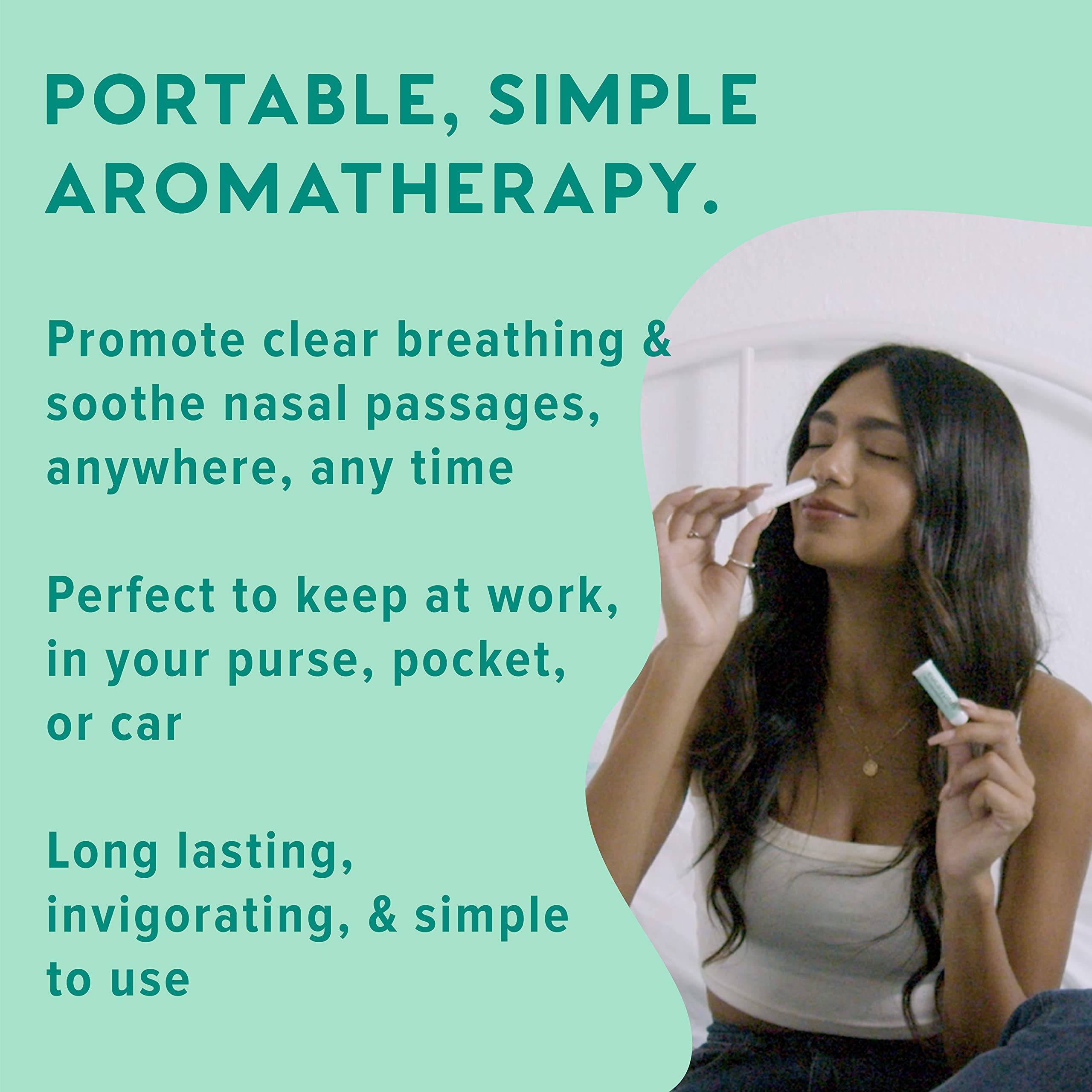 MOXE Eucalyptus Essential Oil Nasal Inhaler, Sinus & Congestion Relief, Daily Relaxation, Stress Relief, Therapeutic No-Mess Aro