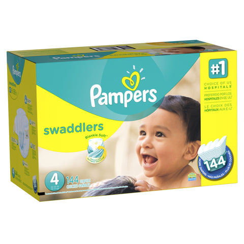 Pampers Swaddlers Diapers Size 4 144 Count (old version)