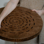 Sound Therapy Tool Water-Fall Disk 20 inch | Powerful Ocean Sound | Wooden Rain Drum | Long and Soft Relaxing Sound | 100% Handm
