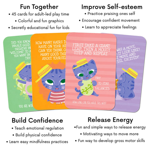 Empowerment Cards for Kids - 45 Action Packed and Fun Exercises
