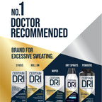 Certain Dri Foot Powder for Men & Women, Maximum Sweat Absorption, Moisture & Odor Control, Itch-Free Shoe Deodorizer, Talc-Free