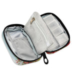 Custom Pill Box 7 Day Pill Case Bag Oil Painting Sea Flowers Personalized Name Travel Pill Organizer Bag with Zipper Portable We