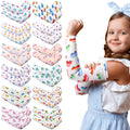 Bonuci 12 Pairs Elastic Eczema Sleeves for Kids Arm or Leg Kids Toddler Scratch Arm Sleeves Eczema Wet Wraps Soft UV Protection 