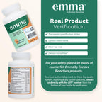 Emma Gut Health - 4 Pack - Gas and Bloating Relief, Constipation, Leaky Gut Repair - Gut Cleanse & Restore Digestion - Regulate