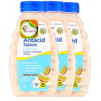 Equate Extra Strength Sugar-Free Antacid Chewable Tablets, Orange Cream, 750 mg, 90 Count (Pack of 3) Total 270 Count + Create S
