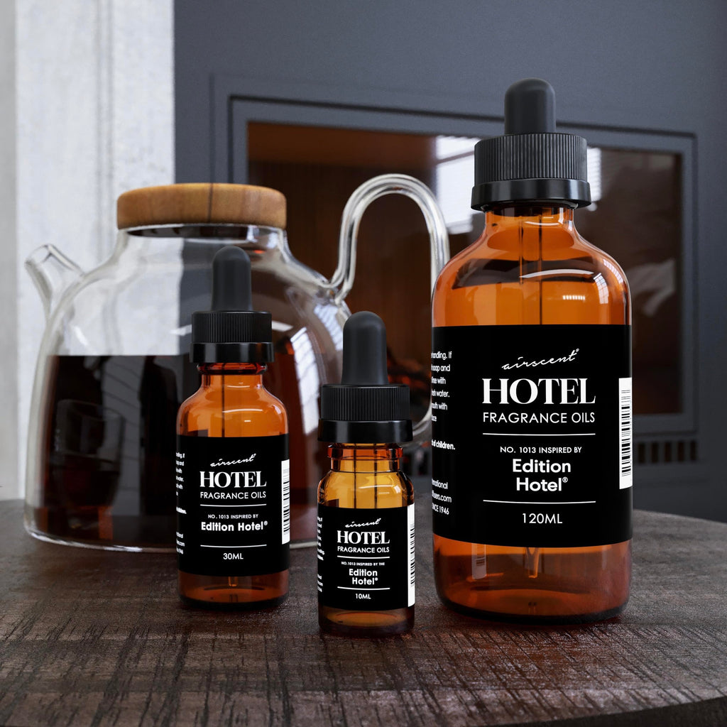 Hotel Diffuser Oil Inspired by The Edition Hotel Scent - AirScent No 1013 Fragrance Oil Blend - 30 mL, 1 fl oz Glass Dropper Bot