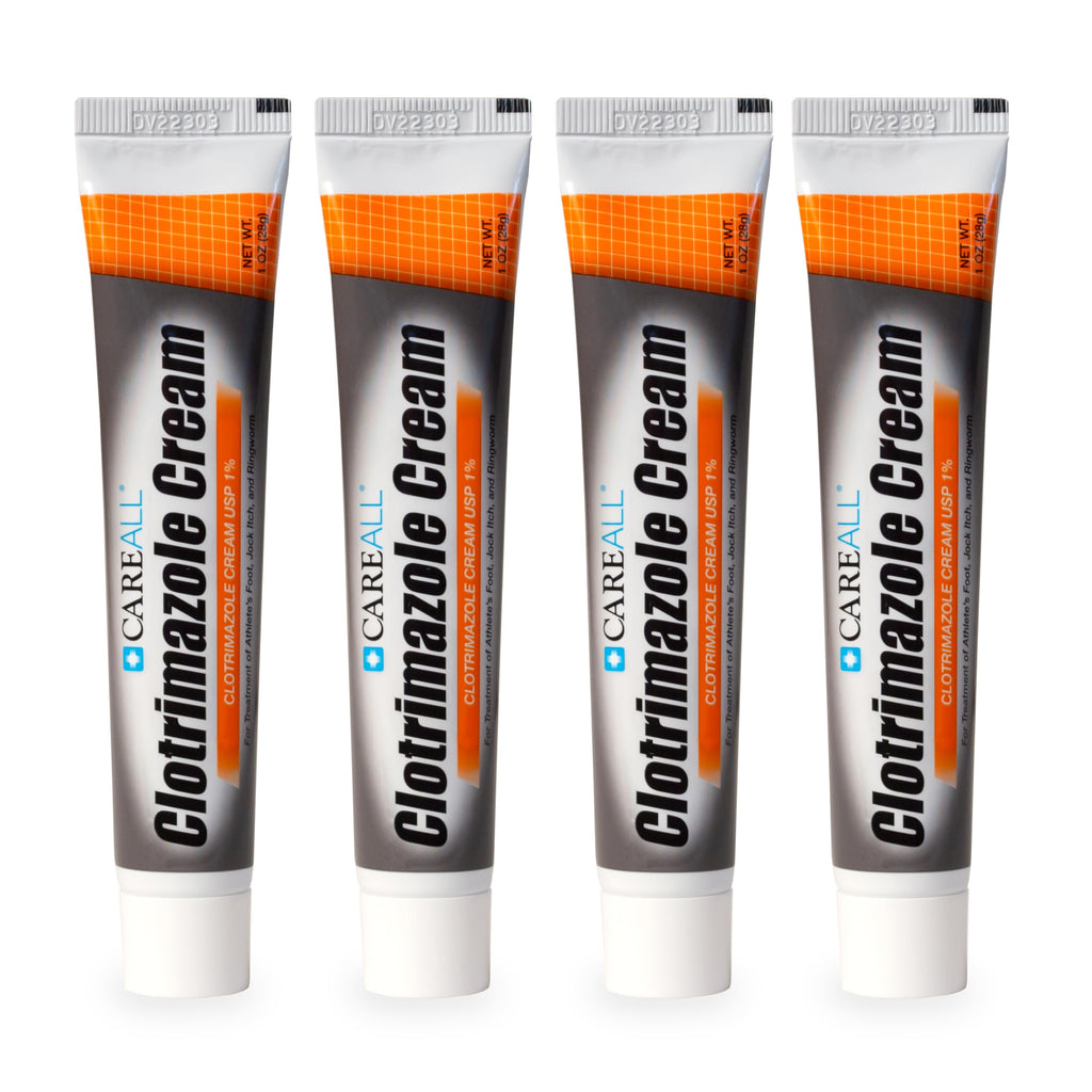 CareAll Clotrimazole Antifungal Cream 1% USP 1.0 oz. (4 Pack), Cures M ...