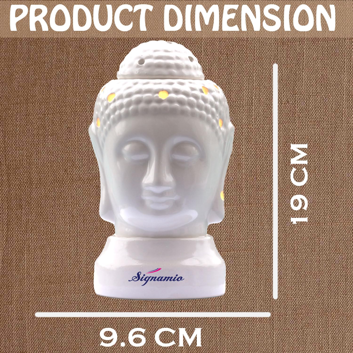 Signamio Ceramic Aroma Burner Diffuser For Home Fragrance Lamp For Home,Office, Bathroom, Pooja Room, Meditation, Yoga - Dn-16 (