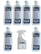 Generic Isopropyl Alcohol 70% Antiseptic and Cleaner (1 10oz Spray Bottle, 6 12oz Bottles), Clear