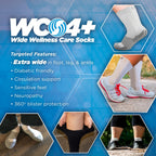 OrthoSleeve Diabetic and Neuropathy Non-Binding Wellness Socks WC4 Improves Circulation and Helps with Edema