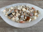2 oz Lot Natural Semi Tumbled Moonstone Mix Gemstone Chips, Moonstone Mix Crushed Mini Crystals, Undrilled Crystal Chips (Moonst