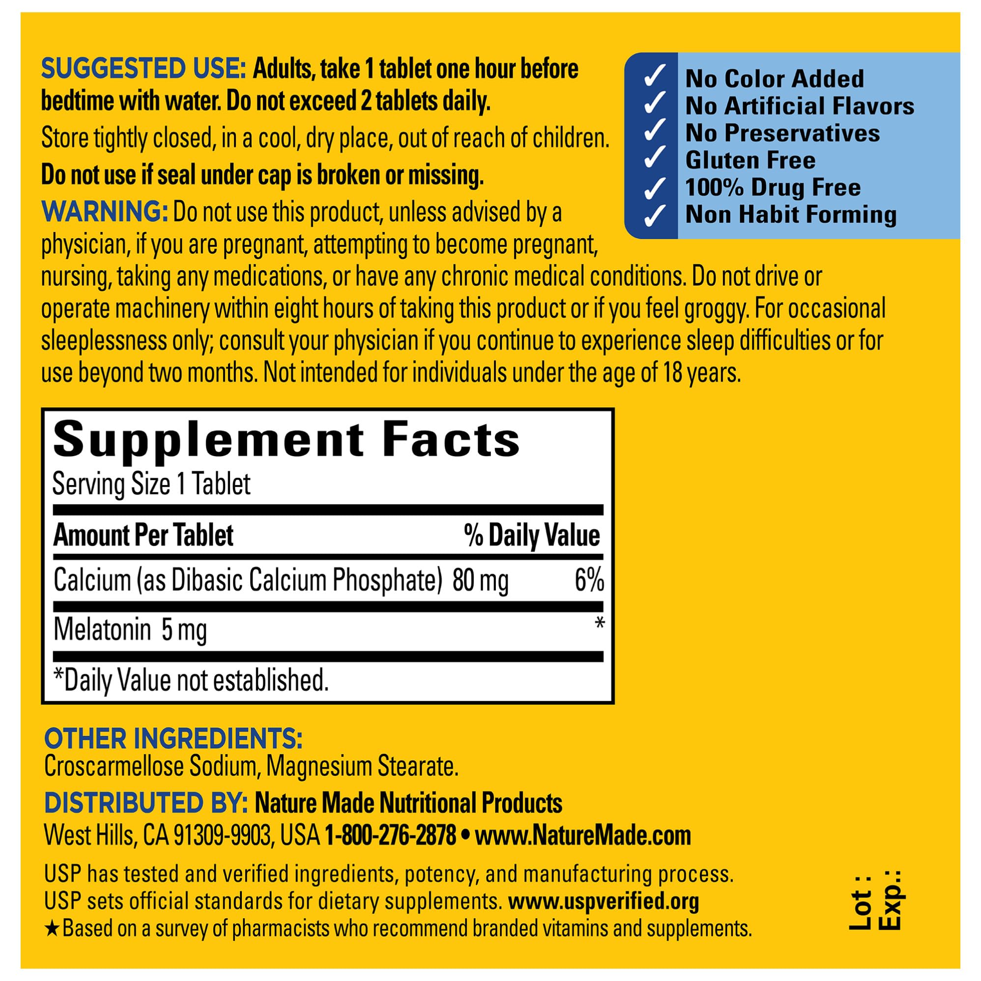 Nm Super Melatonin 5mg Size 90ct Pv Super Melatonin 5mg 90ct