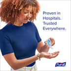 Purell Advanced Hand Sanitizer Refreshing Gel, Clean Scent, 1 fl oz Travel Size flip-Cap Bottle (Pack of 72) - 3901-72-CMR