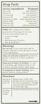 Liddell Homeopathic Letting Go Anxiety Spray, 1 Ounce