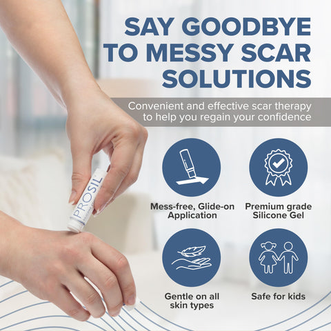 PROSIL Silicone Scar Stick 4.25g - Effective Scar Treatment with Premium-Grade Silicone - Compact, Mess-Free, Glide-on Applicati