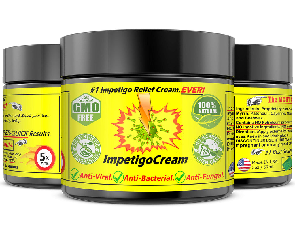 ImpetigoCream Adults Kids Ointment Cream Salve Skin with Tea Tree Oil Fast Scar All Clear