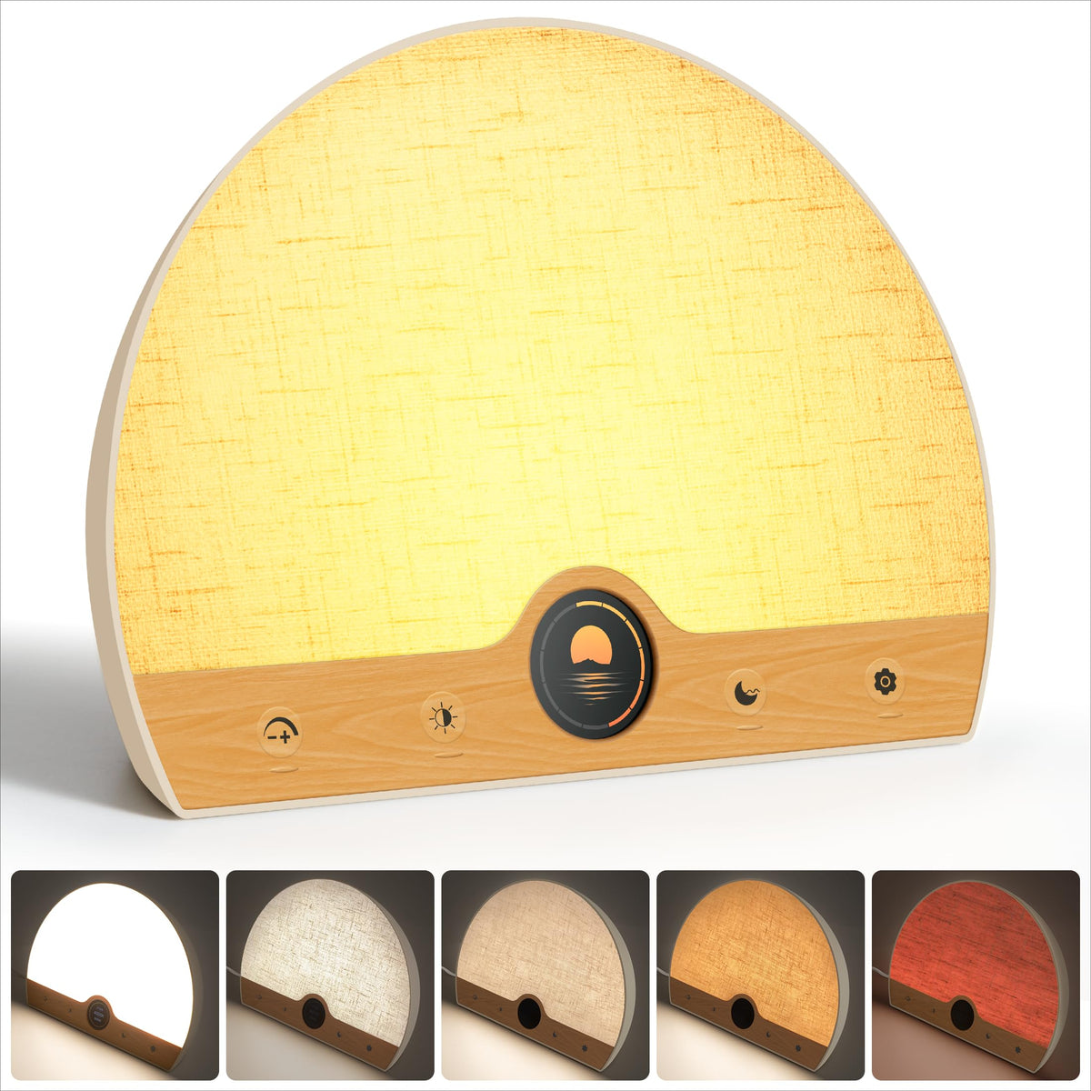 ATOROBROS Light Therapy Lamp and Sunrise Alarm Clock 2in1, 10000 Lux Happy Therapy Light with Wake Up Alarm Clock, 3 Color Tem