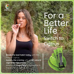 Cigtrus Natural Nicotine-Free, Tobacco-Free Smoking Alternative, Non-Electric Craving Relief, Quit Smoking Aid with Cigtrus (Fre