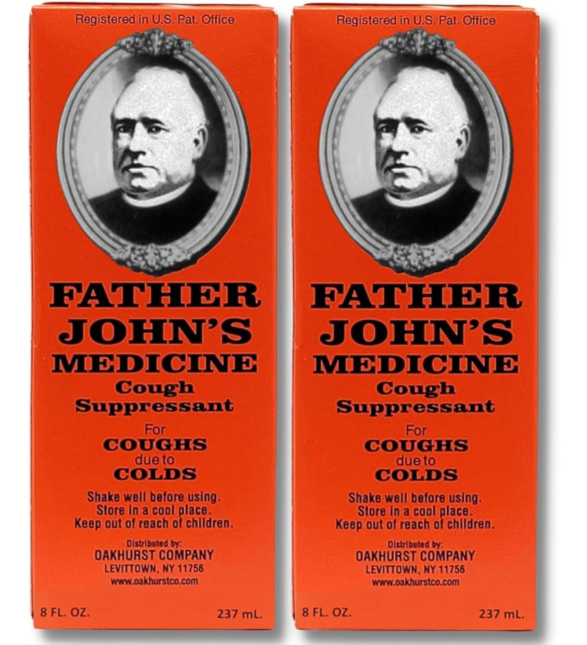 FATHER JOHNS Cough Medicine, Cough Syrup for Adults and Kids, Dextromethorphan 10mg with Cod Liver Oil (8 Fluid Ounces (Pack of