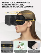 MUSICOZY Heated Eye Mask, Dry Eye Mask, Weighted Eye Mask, Warm Compress for Dry Eye, Moist Heat Eye Mask with Flaxseed Cassia S