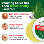 OWELL NATURALS Drawing Salve Ointment 1oz, ingrown Hair, Boil, Splinter Remover, Bug Spider Bites, bee Sting, Mosquito bite Itch