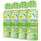 Vagisil Healthy Detox Freshening Spray for Feminine Hygiene, Gynecologist Tested, Paraben Free, Clean Cucumber Essence, 2.6 oz (