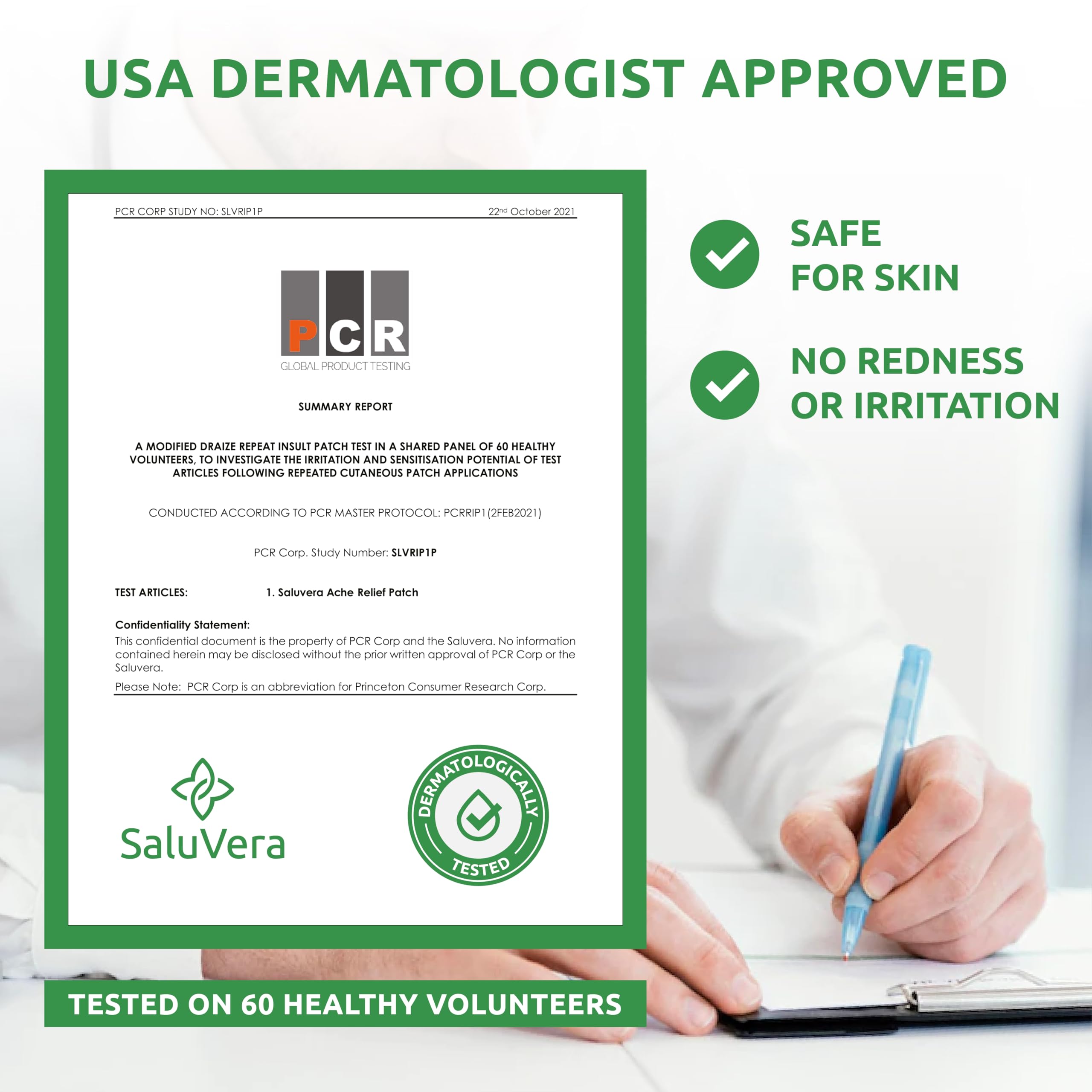SaluVera Warming Herbal Plaster Patches | Knee Patches | Heat Patches for Women & Men (48 Count)