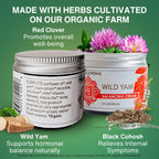 Four Elements 4E Wild Yam Balancing Cream, 2 OZ - 1st Place Winner at the 2023 International Herb Symposium for Creams and Salve