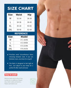 REELINDRY Washable Incontinence Underwear for Men, 2.3 oz Leak Proof Absorbent Reusable Briefs for Male Urine Leakage 2 Pack(Bla