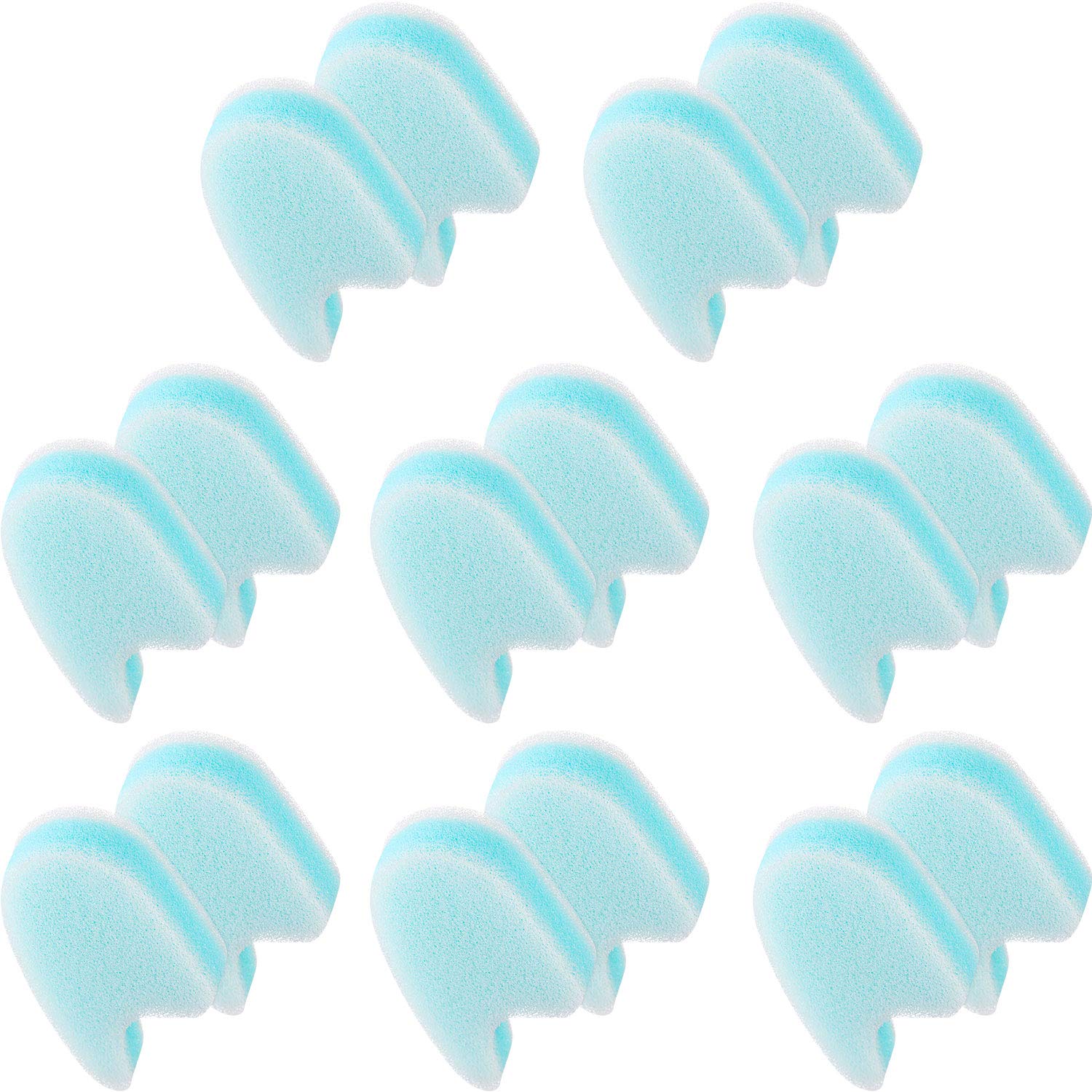 Mudder 16 Pieces Foam Toe Spacers for Feet Women 3 Layer Foam Toe Separators for Overlapping Toes Toe Stretcher Divider for Wome