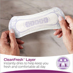 Poise Daily Incontinence Panty Liners, Very Light Absorbency, Long, 24 Count