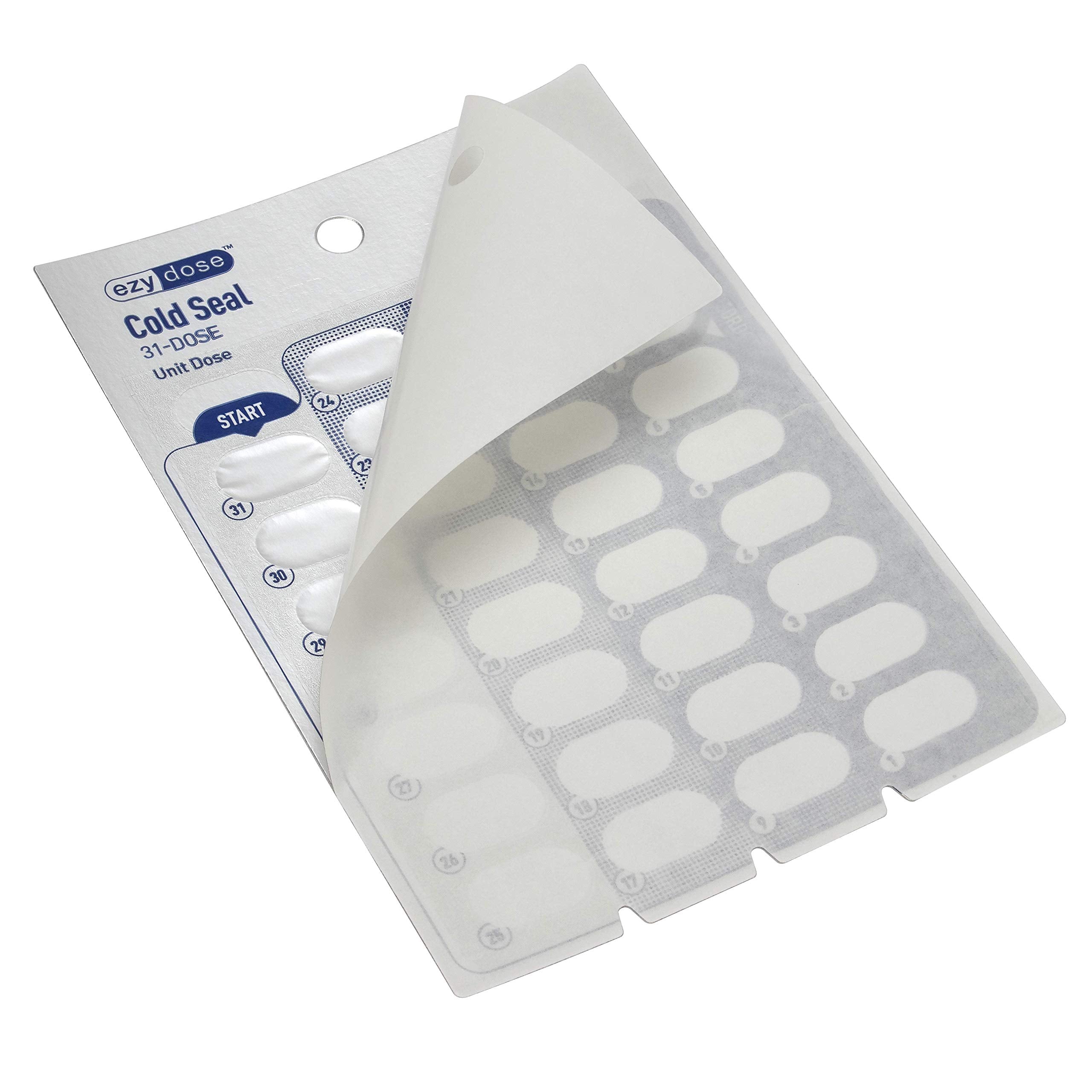 Ezy Dose Disposable (31-Day) Pill, Medicine, Vitamin Organizer Box | Monthly Planner | Kit includes Cards, Tray, Blisters, Braye