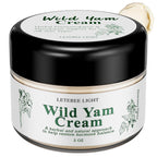 Wild Yam Cream for Hormone Balance: Natural Formula for Hot Flashes Night Sweats - Estrogen Progesterone Free 2 OZ