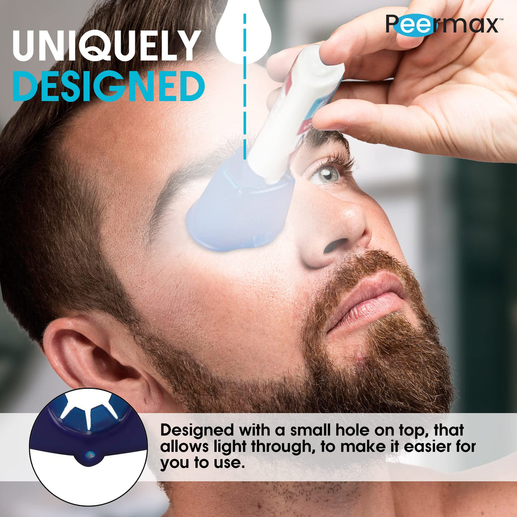 Peermax Drop Smart Eye Drop Guide FDA Registered | Dispenser Aids for Eyedrop | Eye Dropper Cup for Most Eyes Drops Medicine Bot
