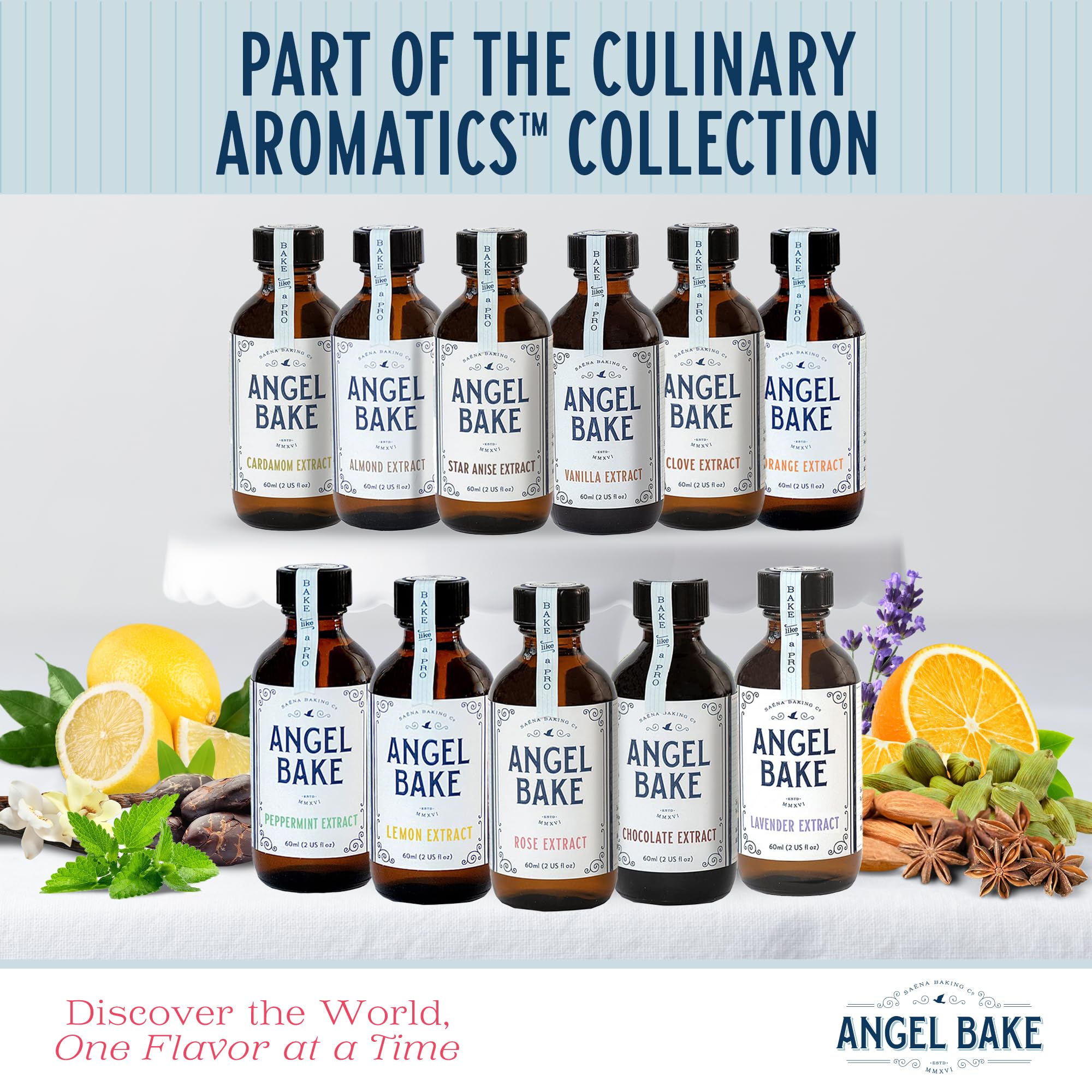 Pure Valencia Orange Extract 5X for Baking and Mixology - Culinary Aromatics, Kosher, Keto Friendly, Vegan, Gluten-Free Flavorin