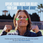 Breathe Right Nasal Strips - Clear - For Sensitive Skin - Sm / Med Clear Strips - 30 Count Strips Per Box - Pack of 3