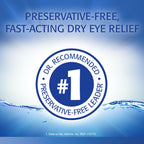 Refresh Optive Lubricant Eye Drops Non-Preserved Tears, 30 Single-Use Containers, 0.01 fl oz (0.4 mL)