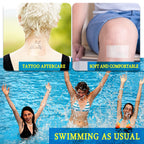 50 Pieces Shower Waterproof Patch Transparent Stretch Adhesive Bandage Waterproof Clear Adhesive Bandages Tattoo Protective Tran