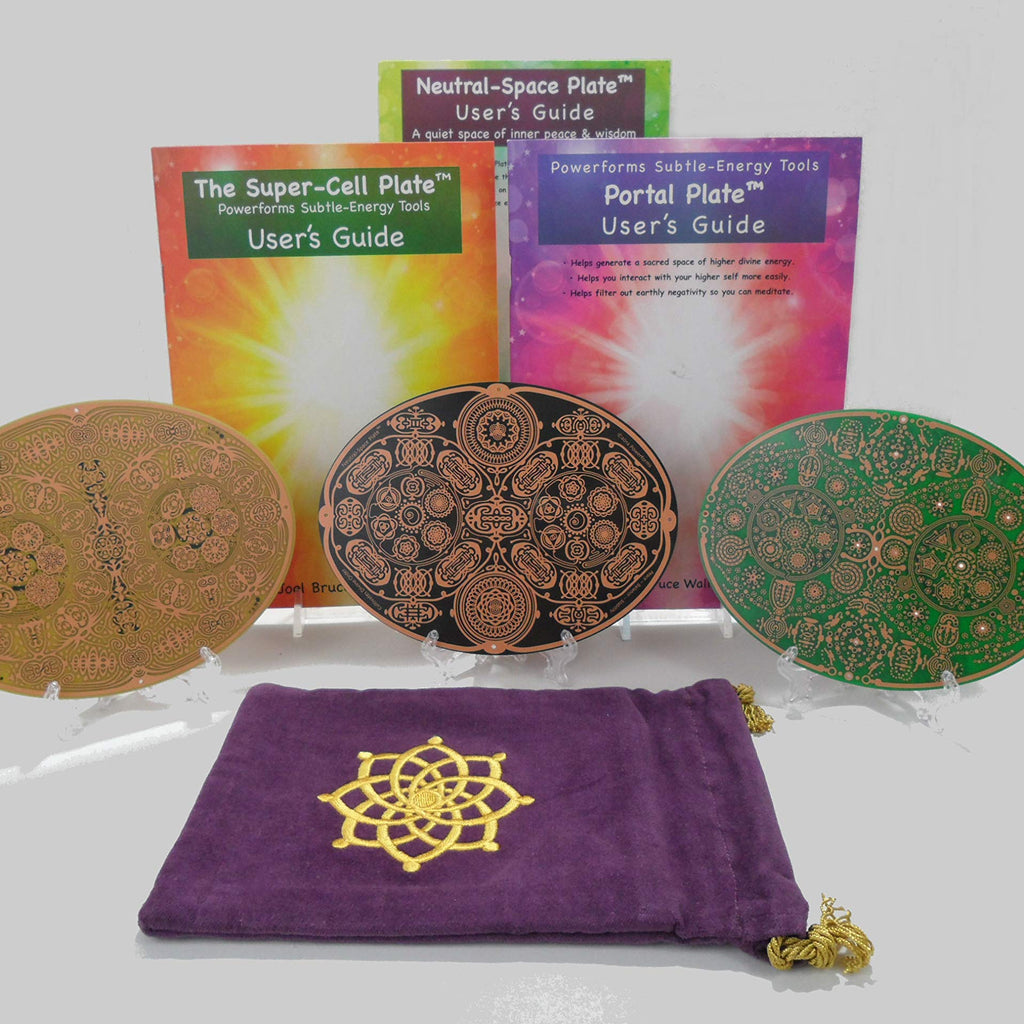 Gifts for The Spiritual Person, Powerforms 3, Neutral Space, Portal, Super Cell, and Velvet Carry Bag