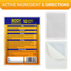 Body Warmers Large Size Heat Patches, Adhesive Heating Patches Disposable, Portable Instant Hot Packs Lasting up to 10 Hours, Tr