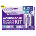 Cicatricure Skin Recovery Kit: Advanced Scar Gel & Open Wound Care Antibiotic Ointment, Reduces Stretch Marks, Surgical & Acne S