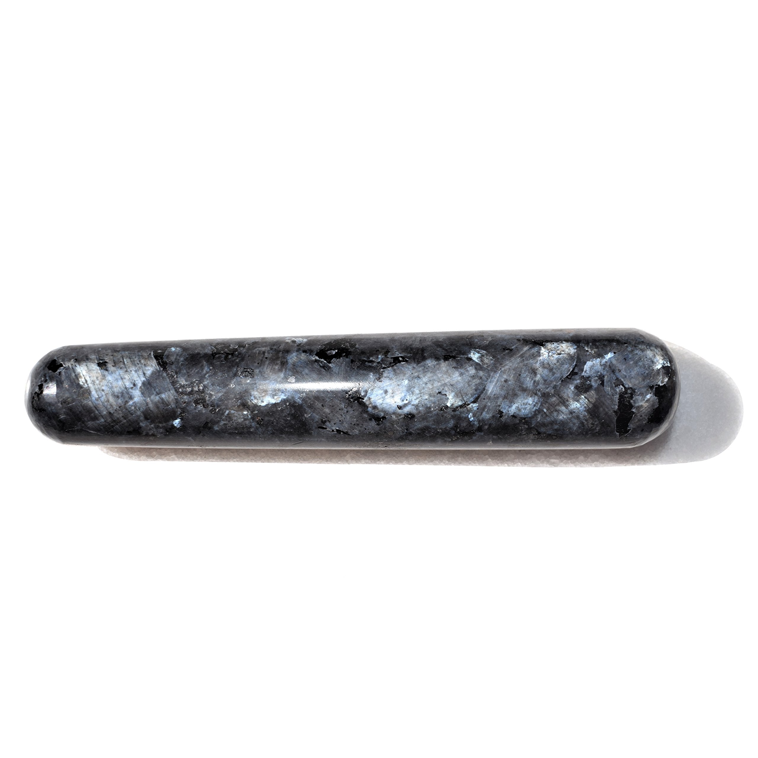 Charged 4 Larvikite Crystal Massage Wand (Very GROUNDING & Protective Reiki Healing Energy)