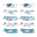 Nasogastric or Oxygen Tube precut Adhesive Tape Ocean Mix x 10 Pack. (Right Side)