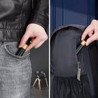 Aufew Tactical Mini Pill Case, Durable Metal Small Pill Holder for Pocket or Purse, Waterproof Medicine Bottle for Travel, EDC,
