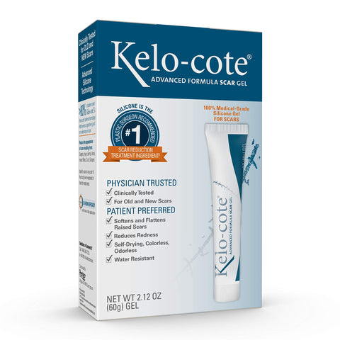Kelo-cote Advanced Skincare Formula Scar Gel, Acne Scar, Burn Scar, Surgical Scar, C-Section Scar and Keloid Scar Treatment, 2.1