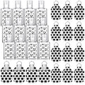 Frienda 24 Pcs Mini Hand Sanitizer Bulk Gift Set Include 12 Hand Gel 1 Fl oz 12 Hand Sanitizer Holder Keychains for Team Teen Gi