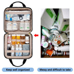 Leudes Travel Pill Bottle Organizer,Medicine Organizer and Storage,Home Medication Bag, Cases,Carrier for Pills,Vitamin,Fish Oil