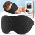 LitBear Breathable Sleep Mask, 3D Eye Mak Sleep for Side Sleepers Women Men, Light Blocking Sleeping Mask with Adjustable Strap,