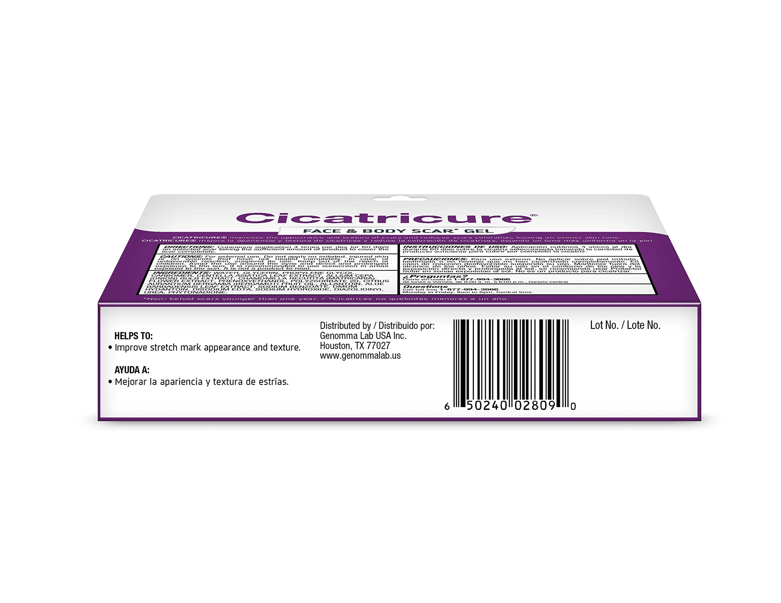 Cicatricure Scars Gel 1oz Tube Multipack Value Deal Pack of 3 Tubes