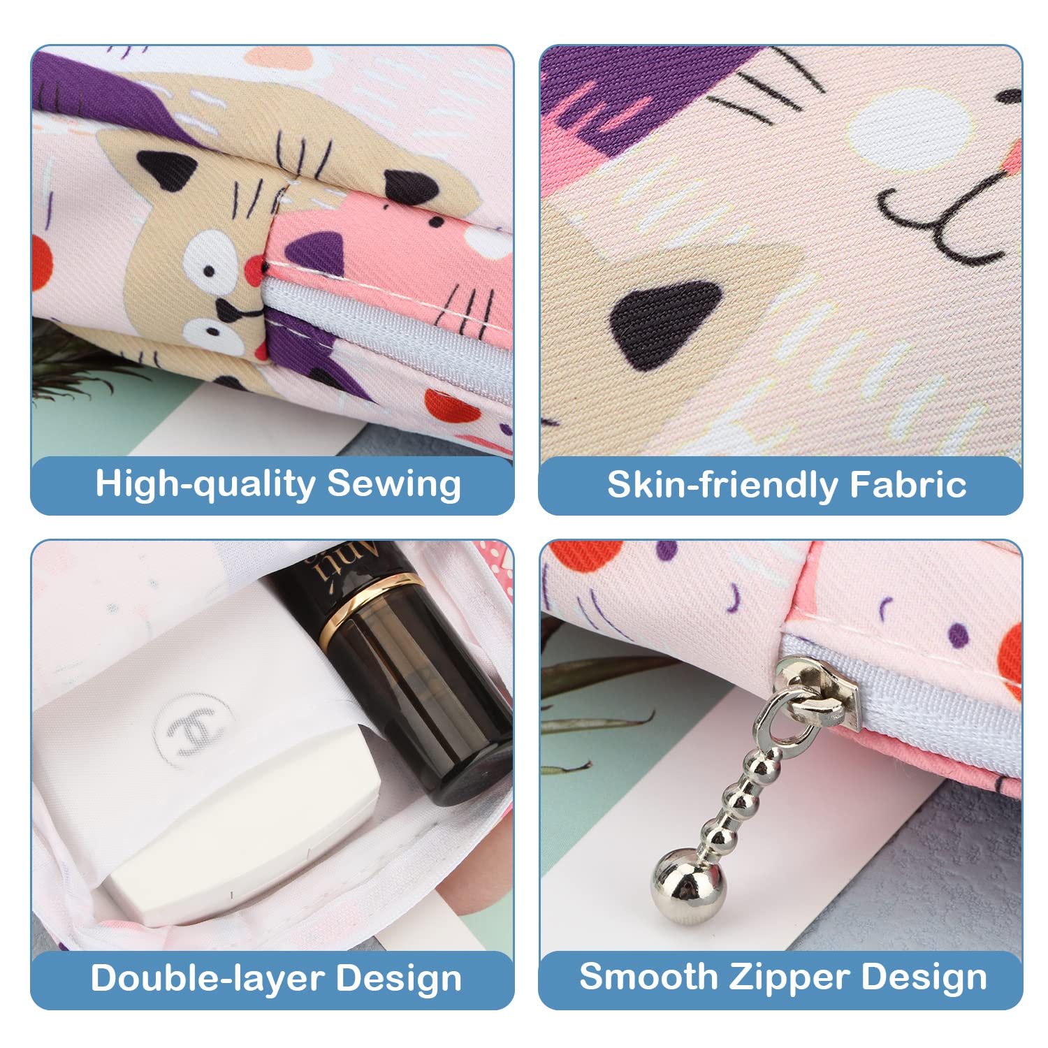 Desing Wish Sanitary Pad Storage Bag Portable Period Bag for Teen Pads/Sanitary Napkins/Small Tampons, Sanitary Napkin Storage B